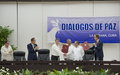 Ban Ki-moon, testigo del histórico acuerdo entre el Gobierno de Colombia y las FARC-EP firmado hoy en Cuba